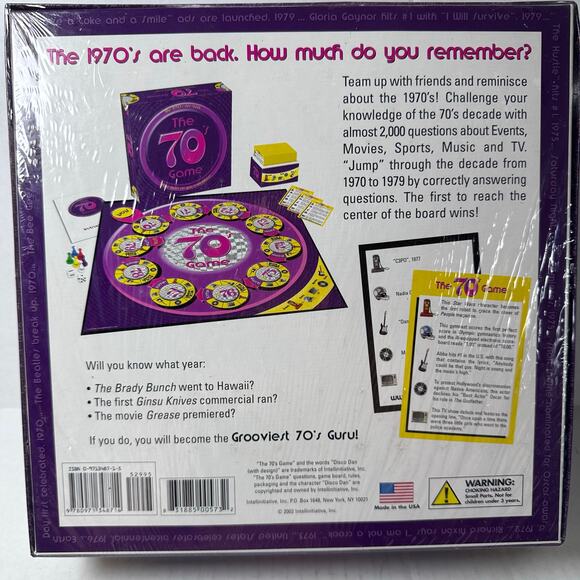 New Vintage the 70s trivia game game - Picture 2 of 3